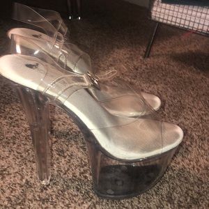 Size 8 use dance heels clear